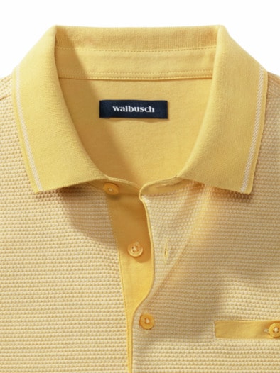 Extraglatt-Polo Bestklima Goldgelb