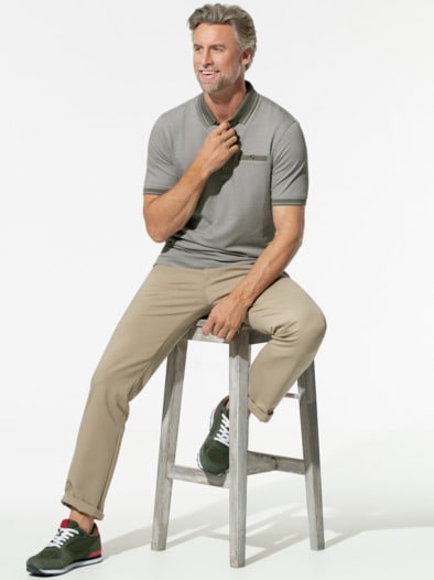 Extraglatt-Polo Bestklima Khaki