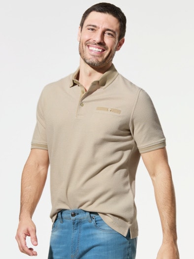 Extraglatt-Polo Bestklima Safrai Beige