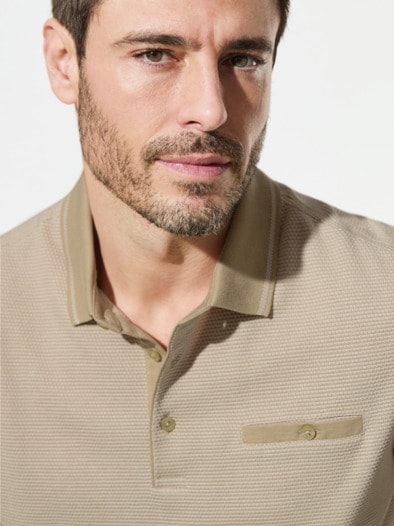 Extraglatt-Polo Bestklima Safrai Beige