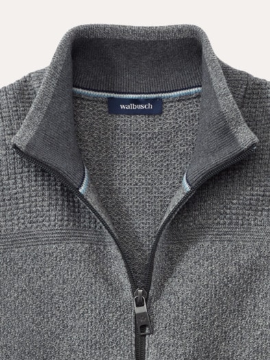 Strukturjacke Farbeffekt Grau