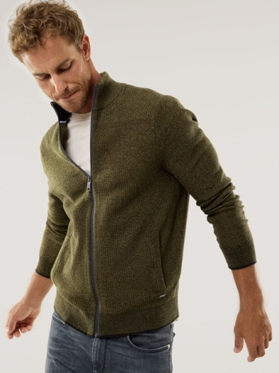 Strukturjacke Farbeffekt Schilf