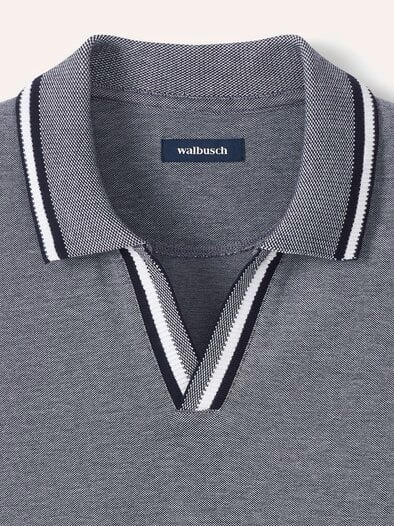 Bi Colour Polo Marine