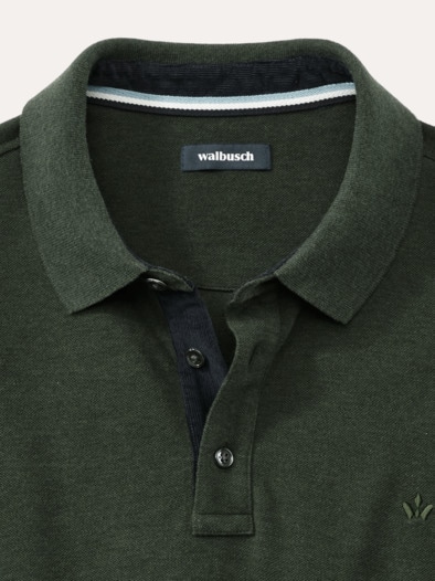 Merino Mix Polo Oliv
