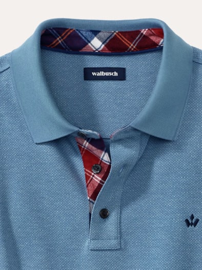 Premium Polo Supersoft Rauchblau