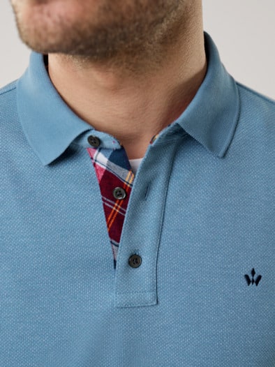 Premium Polo Supersoft Rauchblau