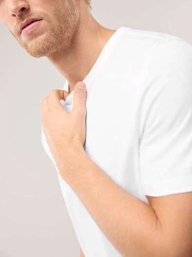 Leinen T-Shirt Weiß