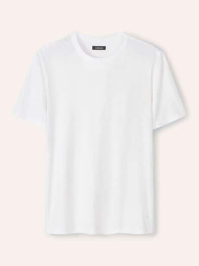 Leinen T-Shirt Weiß