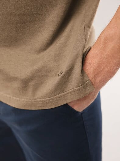 Leinen T-Shirt Latte