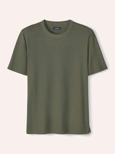 Leinen T-Shirt Khaki
