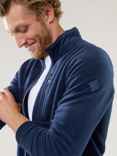 Huskyfleece Jacke Marine