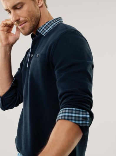 Hemdpullover 2.0 Marine