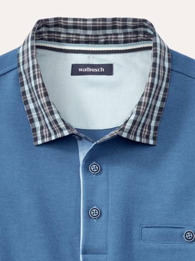 Hemdpullover 2.0 Mittelblau