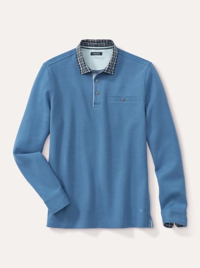 Hemdpullover 2.0 Mittelblau