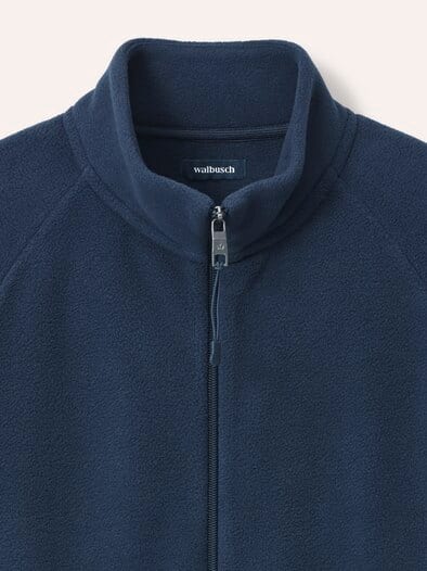 Zippjacke aus Polarfleece Marine