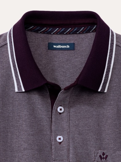 Extraglatt-Polo Bicolor Purple