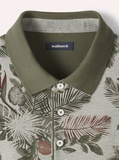 Tropical Polo Druck Khaki