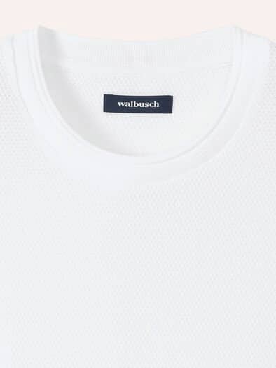 Struktur T-Shirt Weiß