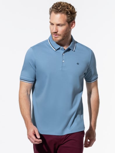 Highclass-Polo Ozeanblau