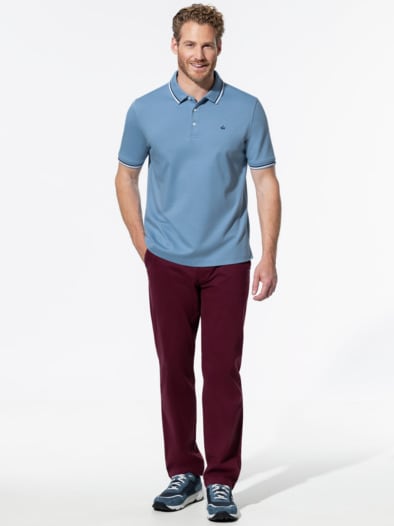 Highclass-Polo Ozeanblau