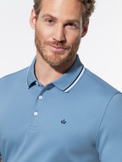 Highclass-Polo Ozeanblau