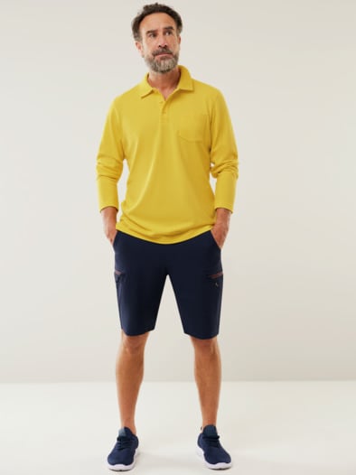 Pique-Polo Pima Cotton Gelb