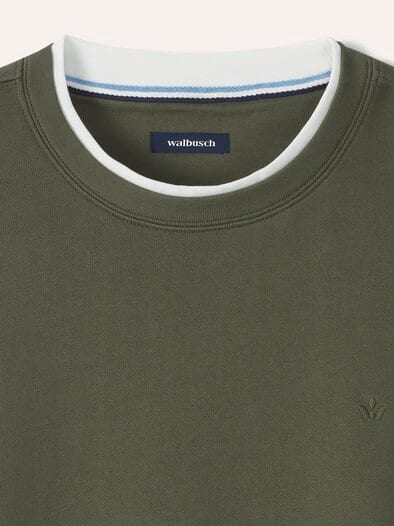 Leicht-Sweatshirt Oliv