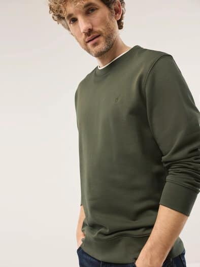 Leicht-Sweatshirt Oliv