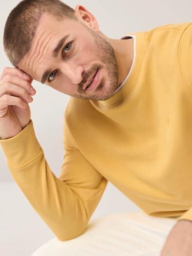 Leicht-Sweatshirt Akaziengelb