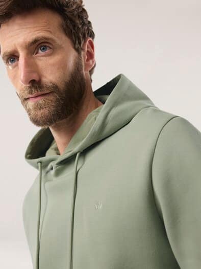 Easycare Kapuzen-Sweatshirt Lindgrün