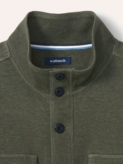 Sweatjacke Khaki Melange