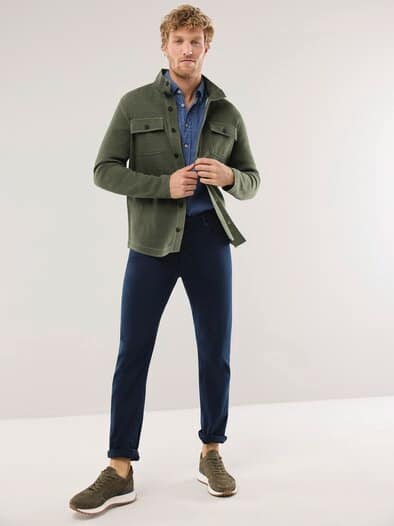 Sweatjacke Khaki Melange