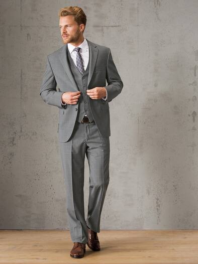 Masterclass Anzug Weste Grau Walbusch