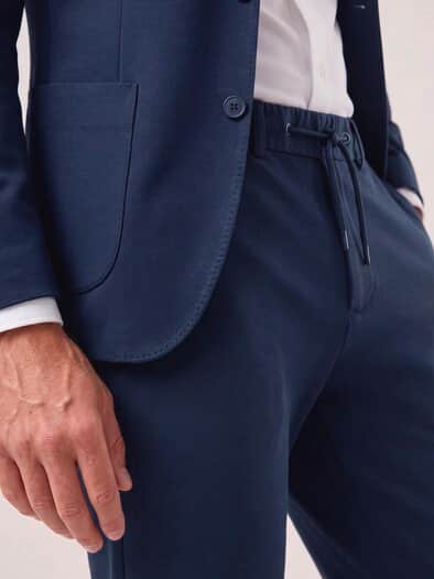 Chino aus elastischem Material Marine