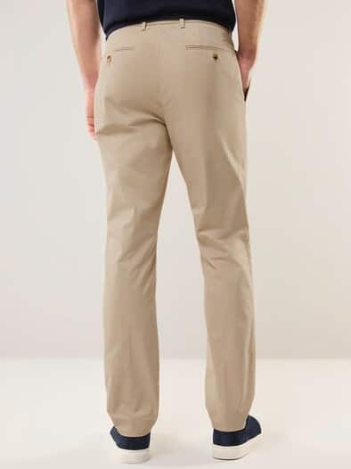 Anzug-Hose aus Baumwollmix Beige