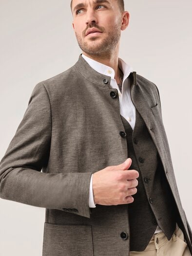 Reiseleinen-Janker Beige