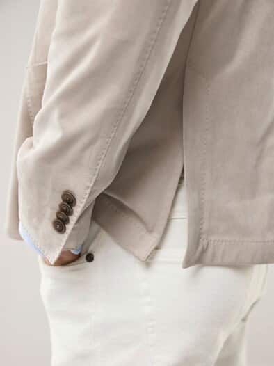 Microvelours Sakko Beige