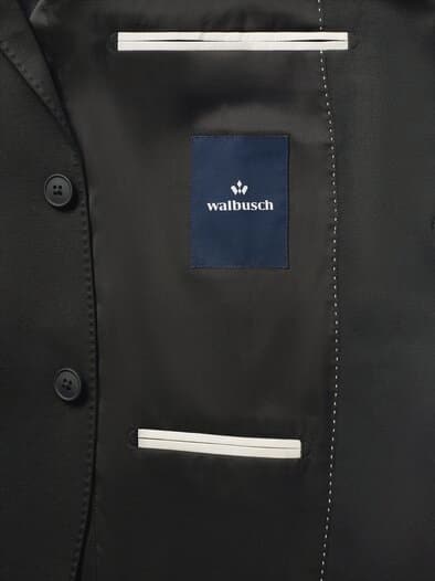 Anzug-Sakko aus elast. Material Schwarz