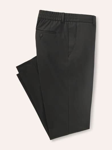 Chino aus elastischem Material Schwarz