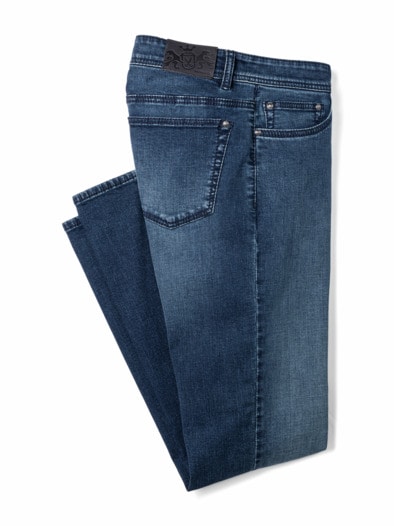 Jeans Sattlerstich Blue