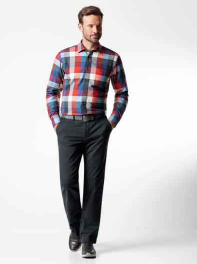 Extraglatt-Thermo Chino Blauschwarz