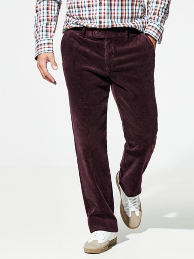 Genua Cord-Hose Rubinrot