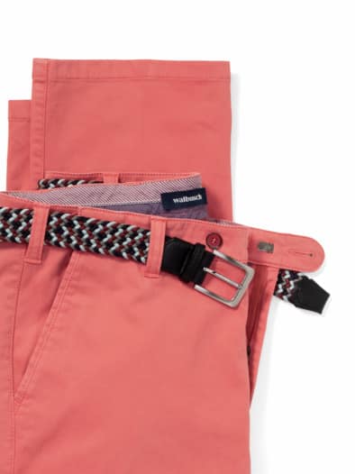 Extraglatt-Stretchbund-Chino Koralle