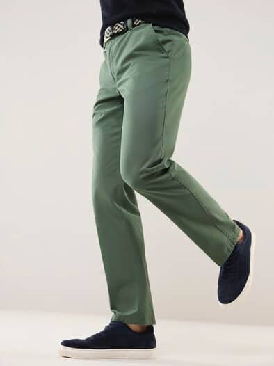 Extraglatt-Stretchbund-Chino Salbei