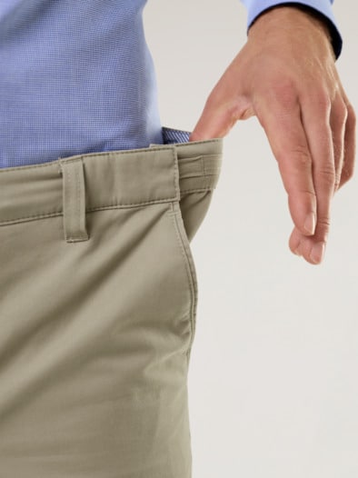 Extraglatt-Stretchbund-Chino Beige