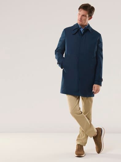 Baumwoll Mantel 2 in 1 Marine