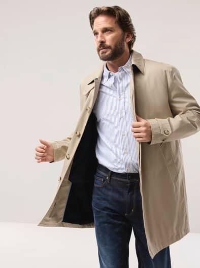 Baumwoll Mantel 2 in 1 Beige