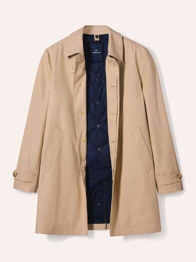Baumwoll Mantel 2 in 1 Beige