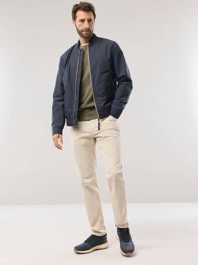 Baumwoll Leichtblouson Marine