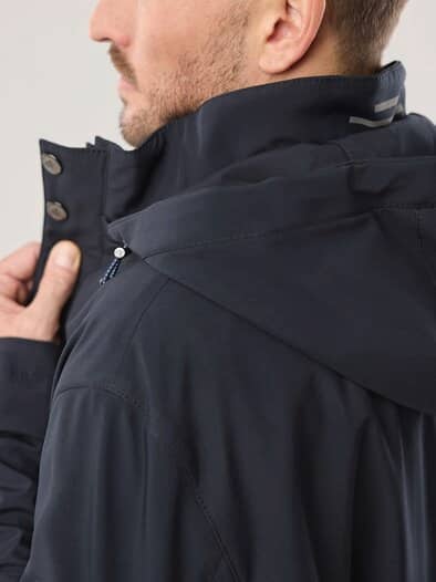 Microfaser Langjacke Marine